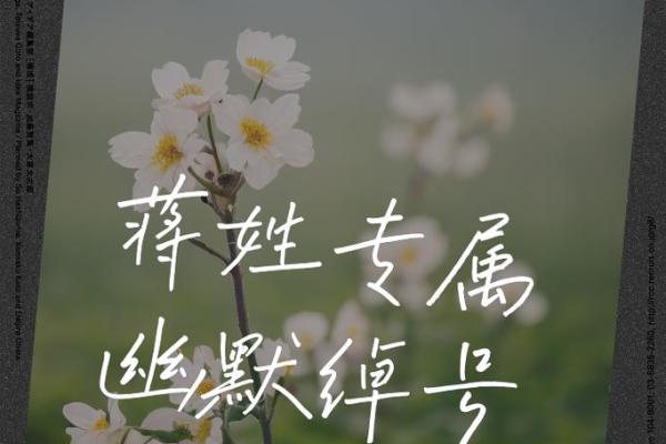 蒋姓女孩名字大全-蒋姓女孩起名字大全-蒋姓名字大全姓名