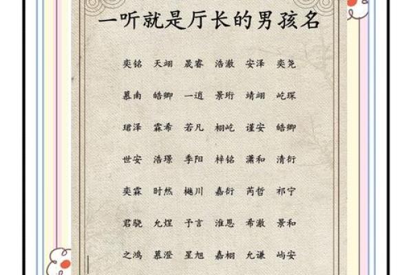 2019年6月3号寅时出生的男孩应该起什么样的名字姓名