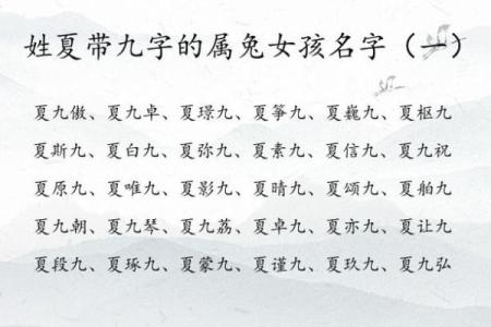 1月份出生的属兔女孩该如何起名姓名